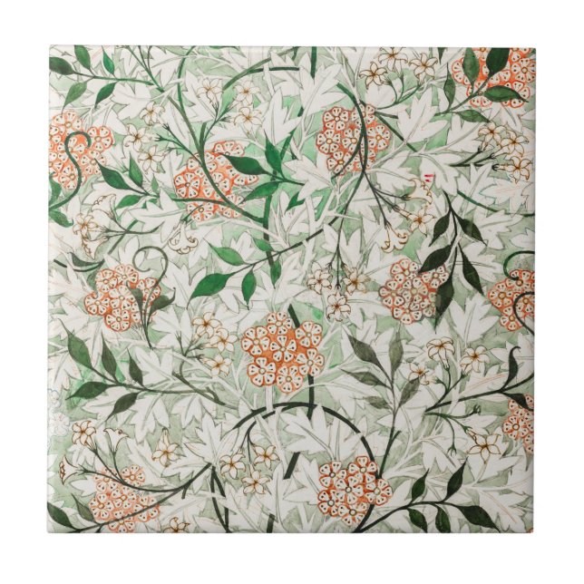 CERAMIC TILE : WILLIAM MORRIS: JASMINE (Front)