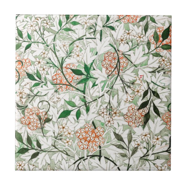 CERAMIC TILE : WILLIAM MORRIS : JASMINE (Front)