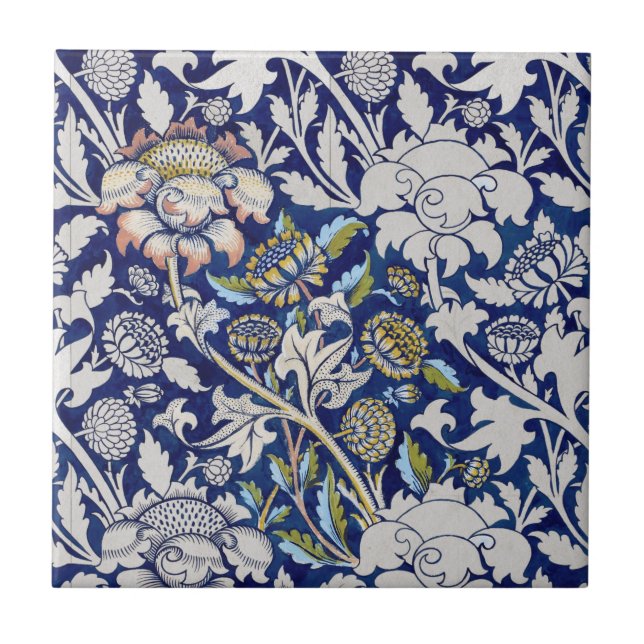 CERAMIC TILE : WILLIAM MORRIS : WATERCOLOUR 1883 (Front)