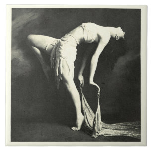 Ceramic tile with Vintage Dancer