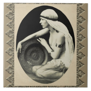 Ceramic tile with Vintage Dancer