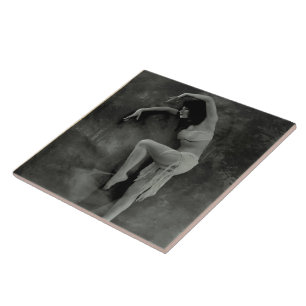 Ceramic tile with Vintage Dancer Photo