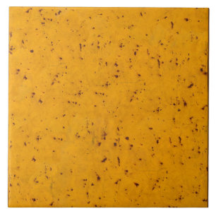 Ceramic Tile - Yellow Rust Brown Paint 022