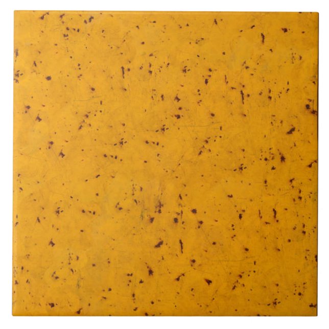 Ceramic Tile - Yellow Rust Brown Paint 022 (Front)