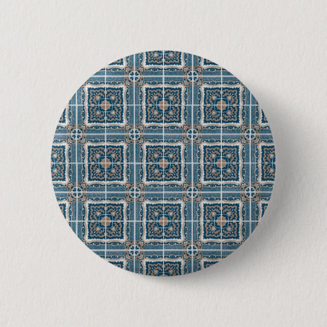Ceramic tiles 6 cm round badge (Front)