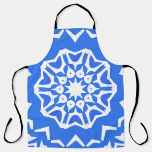Ceramic tiles azulejo portugal. Vintage seamless p Apron