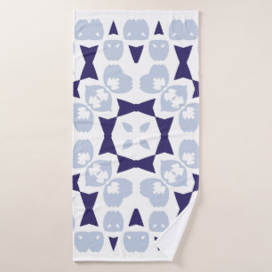 Ceramic tiles azulejo portugal. Vintage seamless p Bath Towel