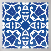 Ceramic tiles azulejo portugal. Vintage seamless p