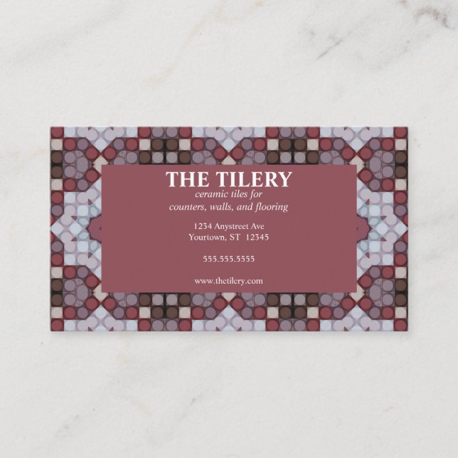 Ceramic Tiles Business Card (Front)