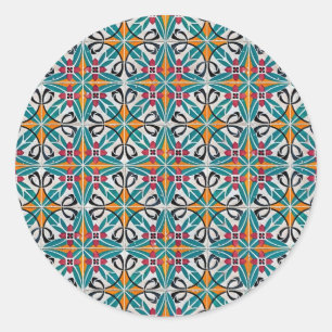 Ceramic tiles classic round sticker