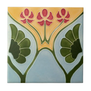 Ceramic Tiles - Floral Art Nouveau