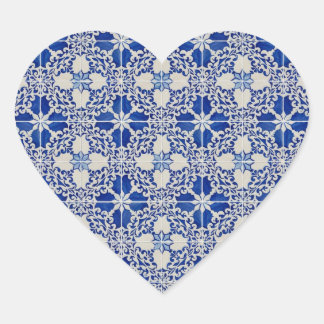 Ceramic tiles heart sticker