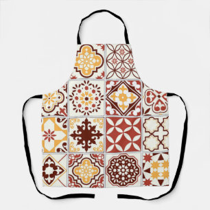 Ceramic tiles pattern apron