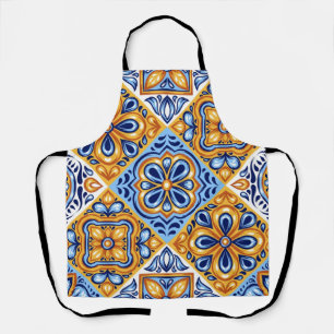 Ceramic tiles pattern apron
