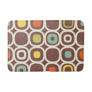 Ceramic tiles pattern bath mat