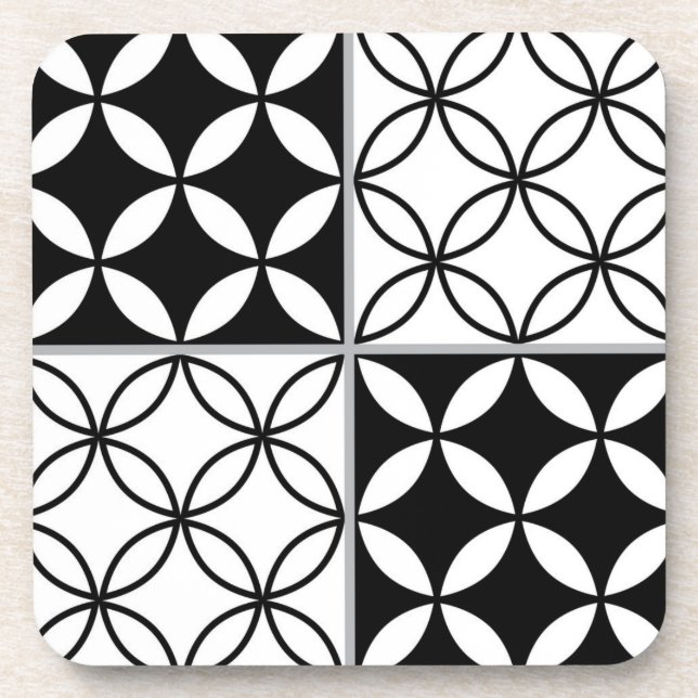 Ceramic tiles pattern coaster (Front)