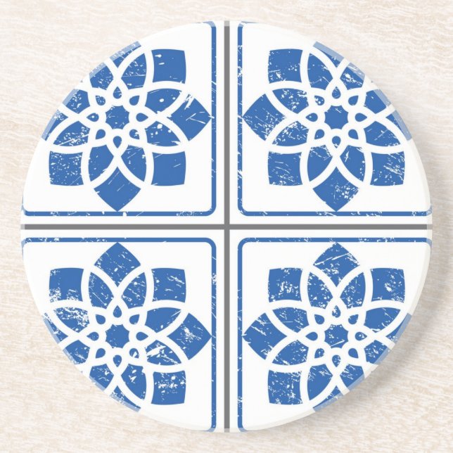 Ceramic tiles pattern coaster (Front)