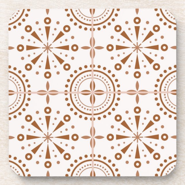 Ceramic tiles pattern coaster (Front)