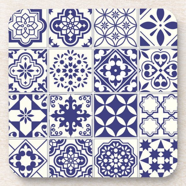 Ceramic tiles pattern coaster (Front)