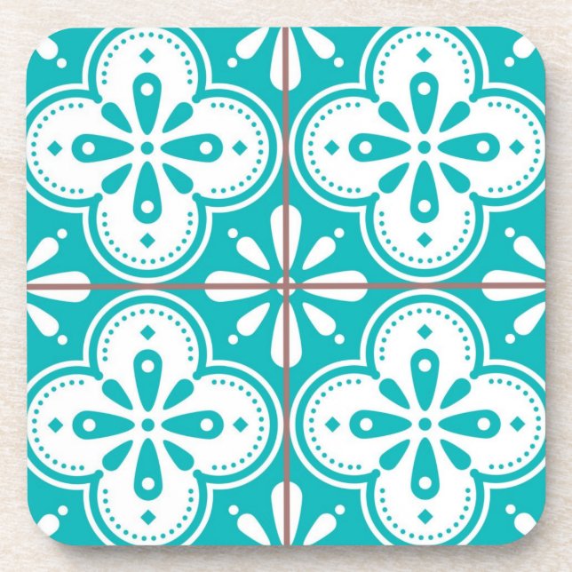Ceramic tiles pattern coaster (Front)