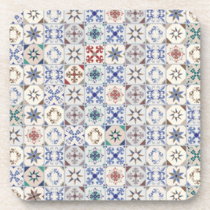 Ceramic tiles pattern coaster