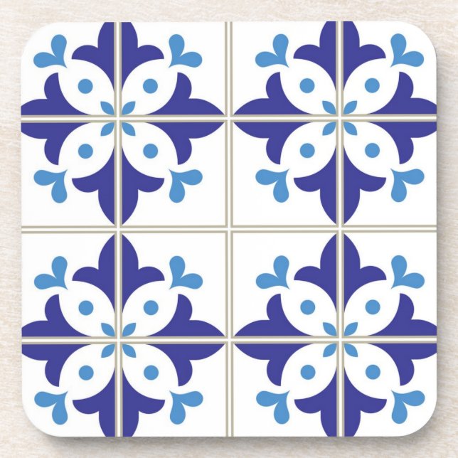 Ceramic tiles pattern coaster (Front)