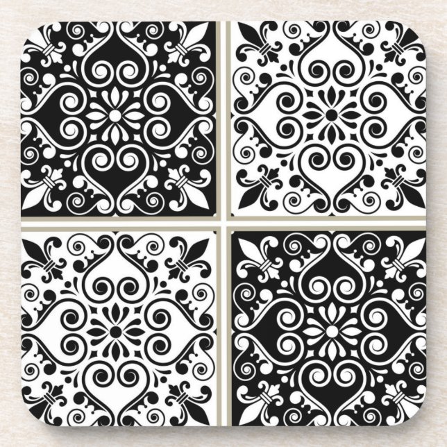 Ceramic tiles pattern coaster (Front)