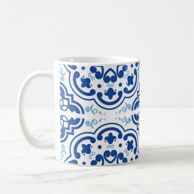 Ceramic tiles pattern coffee mug (Left)