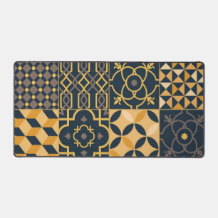 Ceramic tiles pattern desk mat