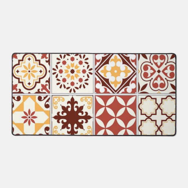 Ceramic tiles pattern desk mat (Front)