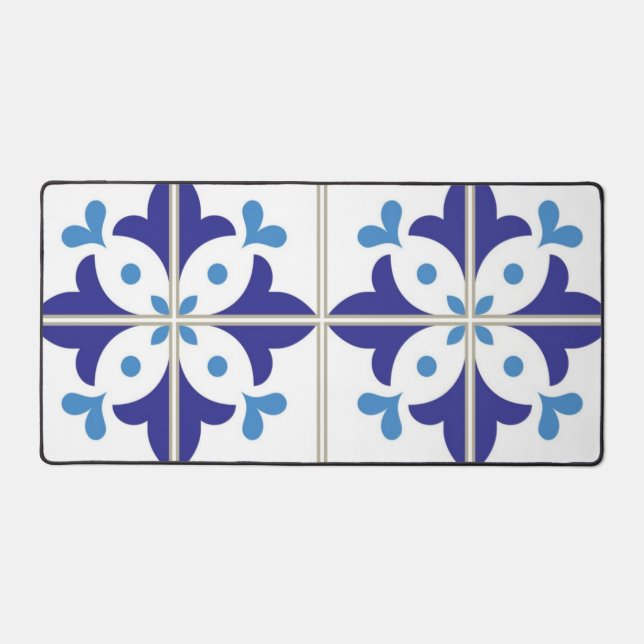 Ceramic tiles pattern desk mat (Front)