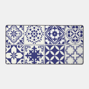 Ceramic tiles pattern desk mat