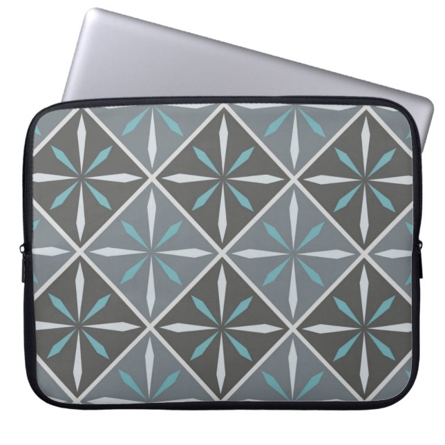 Ceramic tiles pattern laptop sleeve (Front)