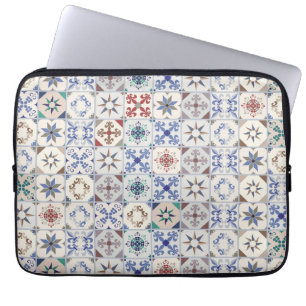 Ceramic tiles pattern laptop sleeve
