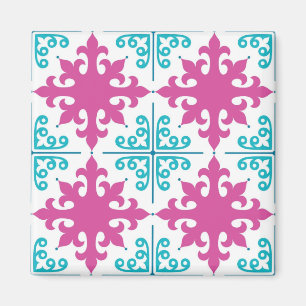 Ceramic tiles pattern magnet