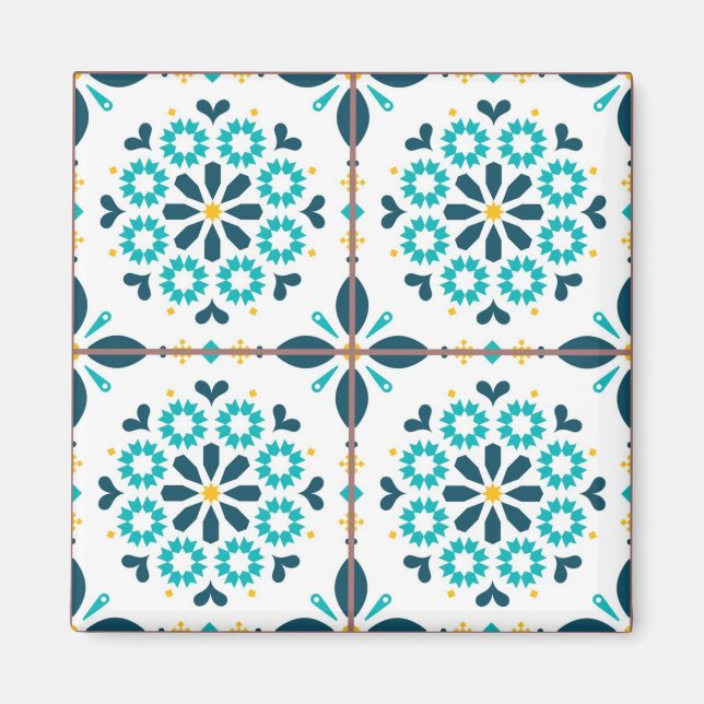 Ceramic tiles pattern magnet (Front)