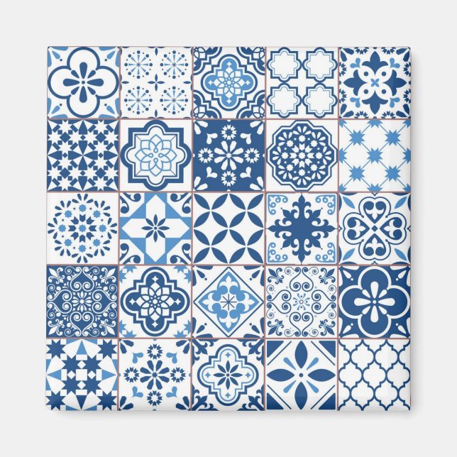 Ceramic tiles pattern magnet (Front)