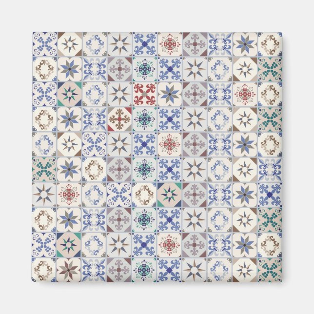 Ceramic tiles pattern magnet (Front)
