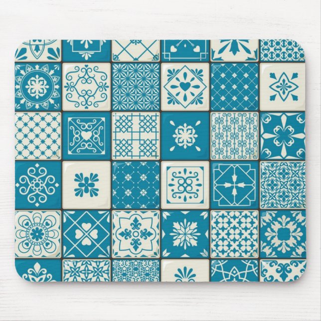 Ceramic tiles pattern mouse pad (Front)