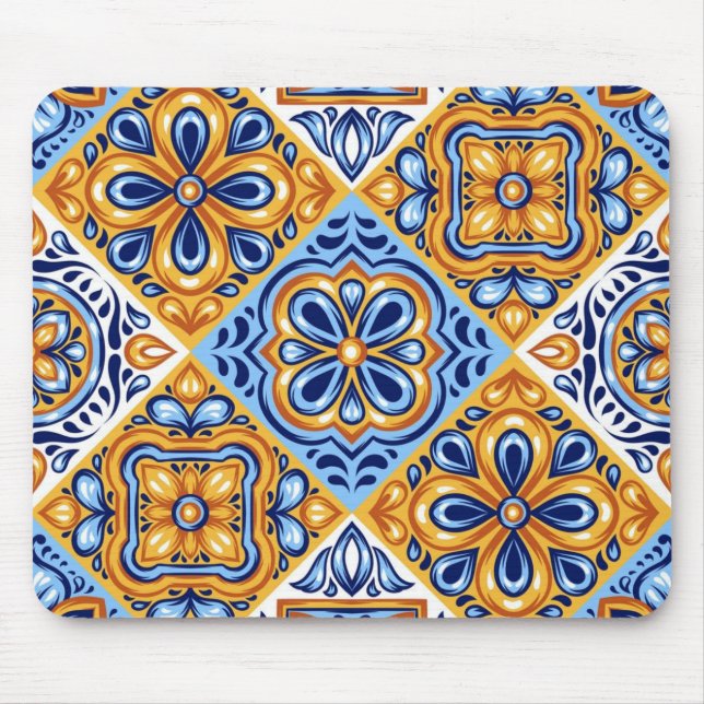 Ceramic tiles pattern mouse pad (Front)