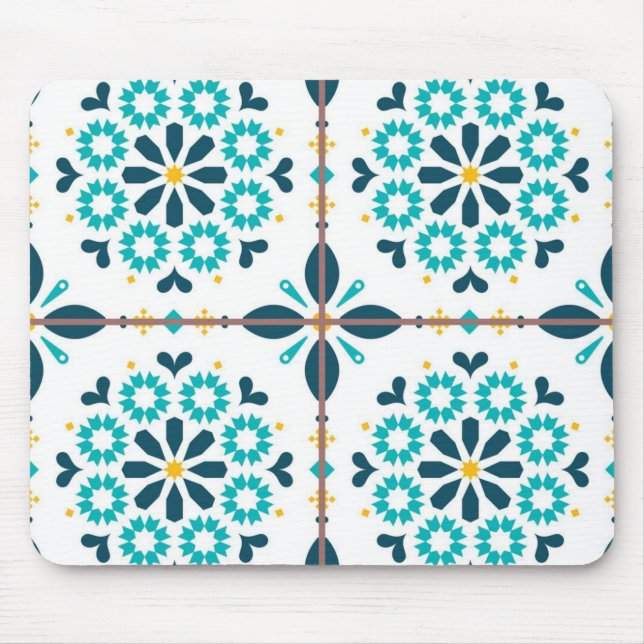 Ceramic tiles pattern mouse pad (Front)