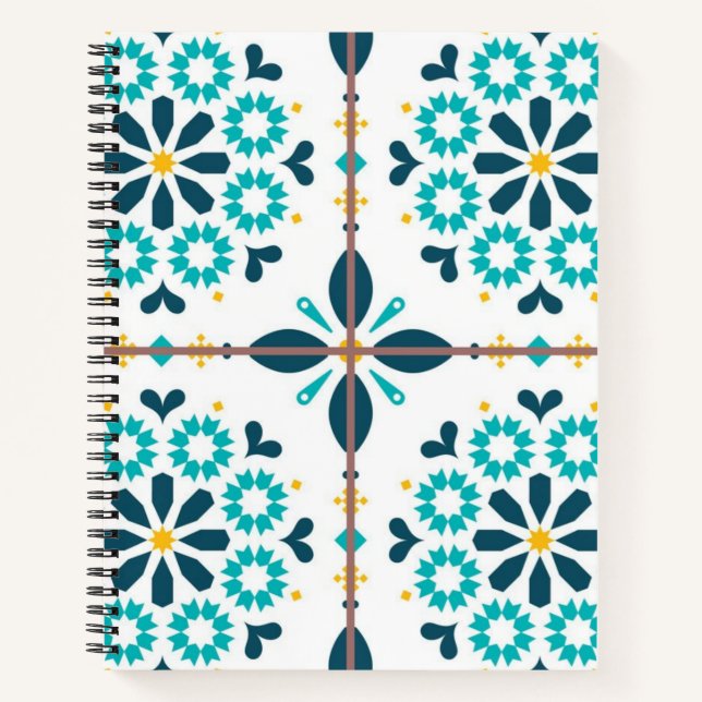 Ceramic tiles pattern notebook (Front)