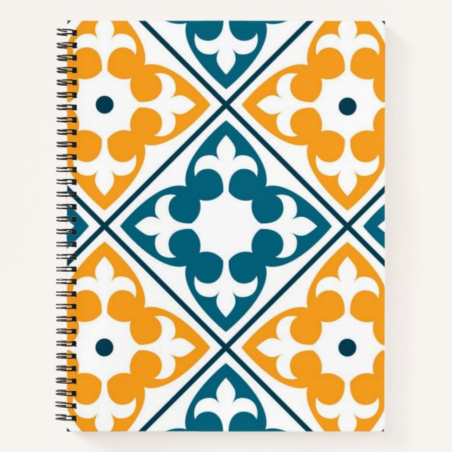 Ceramic tiles pattern notebook (Front)
