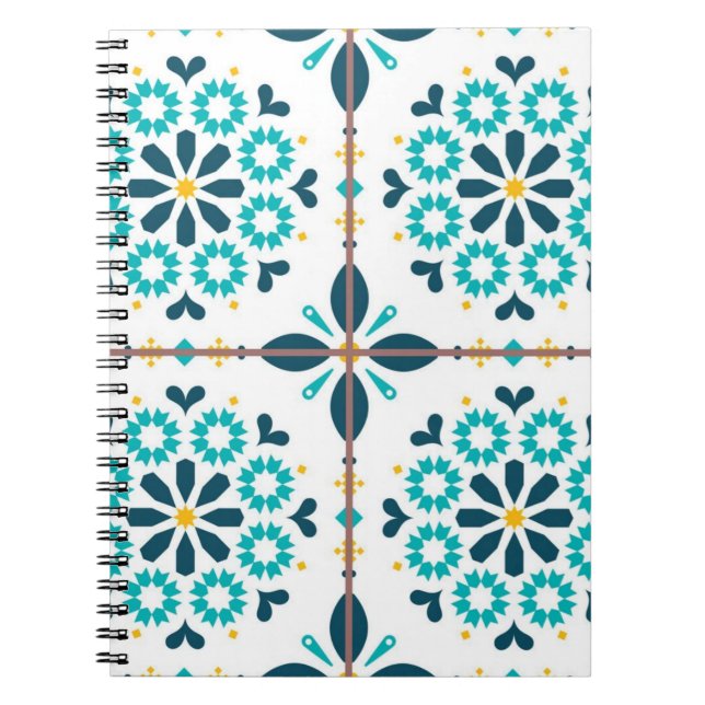 Ceramic tiles pattern notebook (Front)