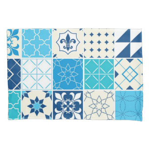 Ceramic tiles pattern pillowcase