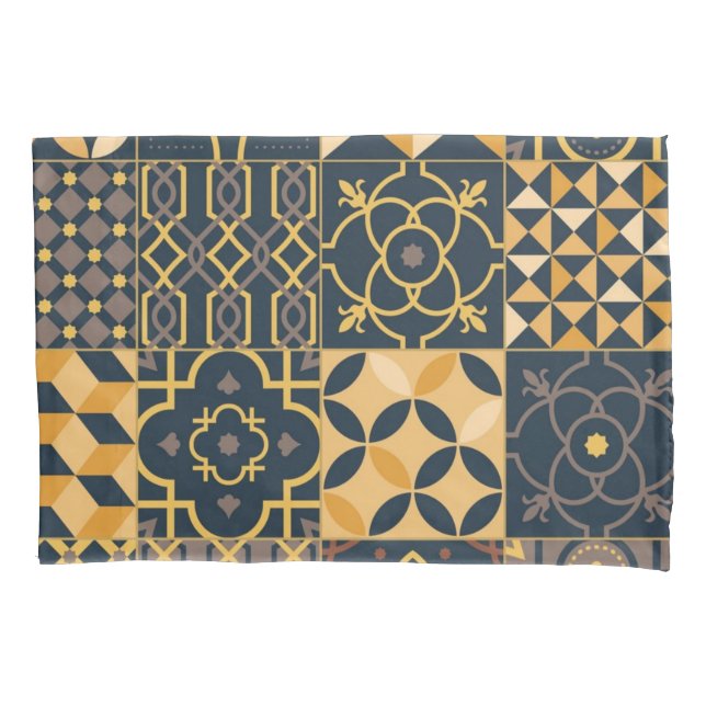 Ceramic tiles pattern pillowcase (Front)