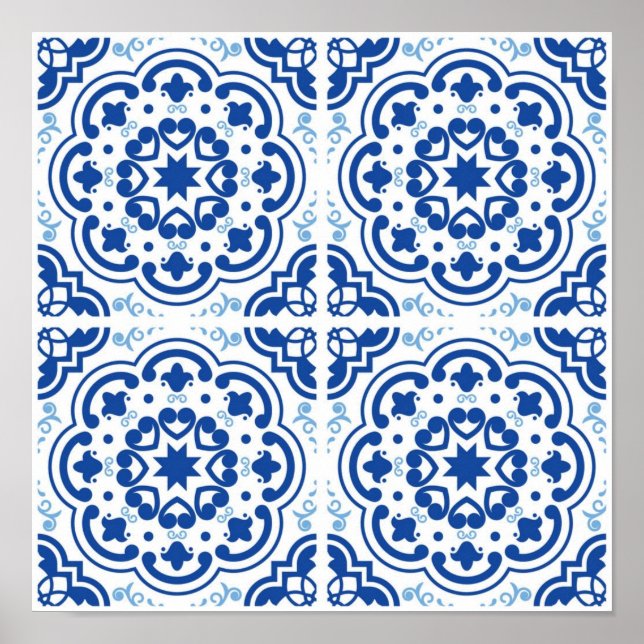 Ceramic tiles pattern poster (Front)