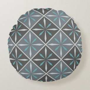 Ceramic tiles pattern round cushion