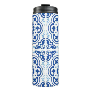 Ceramic tiles pattern thermal tumbler