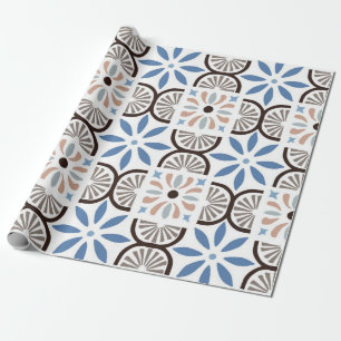 Ceramic tiles pattern wrapping paper